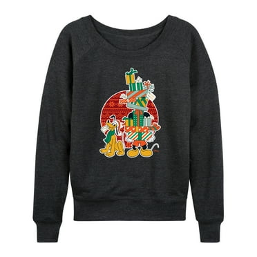 Disney - Mickey And Presents - Women's Lightweight French Terry Long Sleeve Shirt