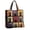 Light Pink, variant on Shadoumai Halloween Quilted Tote Bag for Women, Pumpkin Black Cat Witch Hat Print Large Spacious Handbag, Reusable Shopping Bag