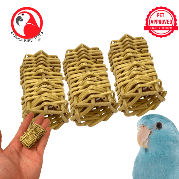 Bonka Bird Toys 3334 X-Small Pk3 Vine Tunnel Foot Talon Craft Part Bird Toy