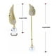 thumbnail image 2 of Aretes Dispar Alas Cristal Y Perla Aaa Oro 14k Laminado dorado Unitalla, 2 of 3