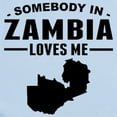 thumbnail image 2 of CafePress - Somebody In Zambia Loves Me Body Suit - Baby Light Bodysuit, Size Newborn - 24 Months, 2 of 4