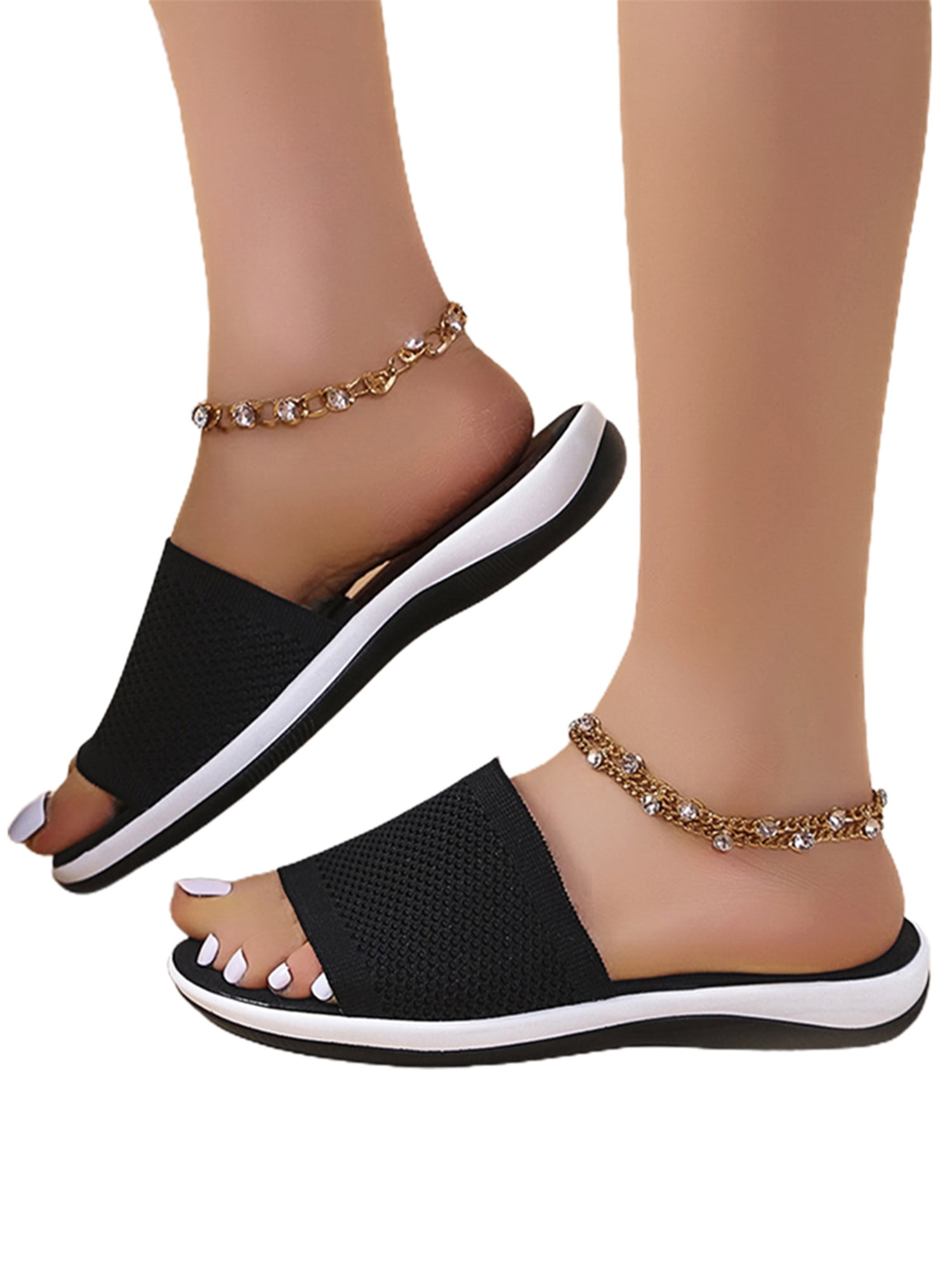 Women Super High Heel Platform Open Toe Summer Slipper Backless Shoes 40 41 42 D