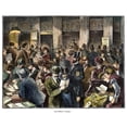 thumbnail image 2 of Mercantile Library 1871. Nsaturday Night In The New York Mercantile Library In 1871. Contemporary Wood Engraving. Print, 2 of 2