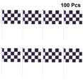 thumbnail image 4 of MasteelfCA 24pcs 14x21cm Checkered Racing Polyester Flags with Stick Black and White Grid Hand Flag, 4 of 8