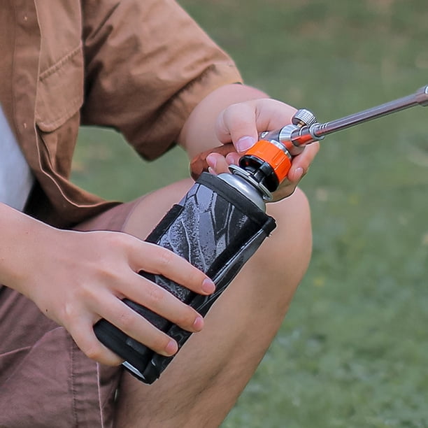 Adaptador de tanque de gas Cassette Horno Convertidor Válvula de transferencia Propano Naranja Wdftyju Para Estrenar