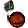 thumbnail image 1 of Halloween Lightshow Projection Plus EyeScreams+Static Creepy JOL w/Blinking Eyes (Orange/Green), 1 of 6