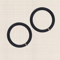thumbnail image 4 of Masteelf 2Pcs Silicone Bracelet Kkey Ring Alloy Ring Creative Round Shaped Key Chain(Black), 4 of 10