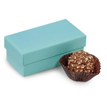 Two Truffle Box - 1 Unit Double Truffle Boxes Aqua 3-1/4x1-5/8x1-1/4