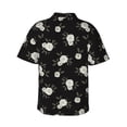 thumbnail image 4 of Xecao Rose Flowers print Hawaiian shirt - a stylish short-sleeve button-down for men, perfect for casual beach and tropical outings., 4 of 9