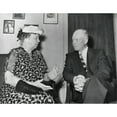 thumbnail image 2 of Dwight D. Eisenhower And Eleanor Roosevelt Meeting On July 8 History (24 x 18), 2 of 2