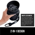 thumbnail image 4 of GORILLA GRIP Dog Water Bottle, 12 oz Pet Travel Squeeze Bottle, Food Grade Silicone, Black, 4 of 10