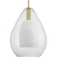 thumbnail image 2 of Carillon Collection One-Light Brushed Gold Large Contemporary Pendant, 2 of 5