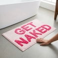 thumbnail image 7 of Get Naked Bath Mat - 17" x 24" Absorbent Soft Hot Pink Bath Rug, Machine Washable Non Slip Shower Rug for Bathroom pink, 7 of 7