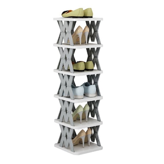 Zapatero sin montaje, plegable y ahorra espacio, organizador de zapatos vertical para dormitorio, entrada, armario, sala de estar