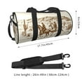 thumbnail image 4 of KLL Western Desert Cowboys1 Duffle Bag For Men Women Sport Gym Fitness Tote Travel Training Workout Basketball Football Weekender, 4 of 8