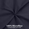 thumbnail image 5 of Luxury 4-Piece Navy Pinch Pleat Pintuck Duvet with Shams and White Comforter Set, Queen, 5 of 5