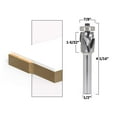 thumbnail image 2 of Bottom Bearing Ultra-Performance Compression Flush Trim Router Bit - 1/2" Shank - Yonico 33201, 2 of 2