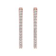 thumbnail image 2 of Diamond 1/2 ct Inside Out Hoop Earrings in 14K Rose Gold (SI1-SI2 Clarity), 2 of 3