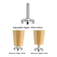 thumbnail image 4 of Niveladores de Muebles, Altura Ajustable de 16mm a 45mm M8 x 38.5mm Rosca, 4Pcs, 4 of 4