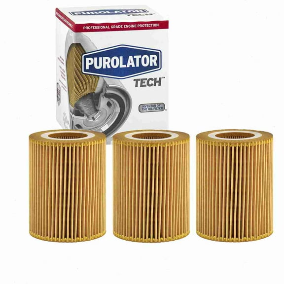 3 pc Purolator TECH TL25692 Engine Oil Filters for 27806 3075001-3 57806 61857806 7806 84806 CF5692 CF627 CH10415 COC10415 G7806 HU 925/4 y LF627 LR001419 M5692 M842 MGL57806 OE 662/2 P842 PG5692