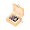 thumbnail image 3 of Caja De Música Antigua, Patrón único, Resistente Al Desgaste, Portátil, Ligera, Estilo Vintage, Caja De Música De Madera Para Oficina Para El Hogar ANGGREK HE1214, 3 of 8