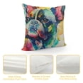 thumbnail image 4 of YINGXI Throw Pillow Cover Head Dog Pillowcase for Sofa 18x18in, 4 of 5