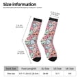thumbnail image 5 of Yiaed Cartoon Hearts Print Great elasticity Crew Socks Sports socks for Men and Women, 5 of 5