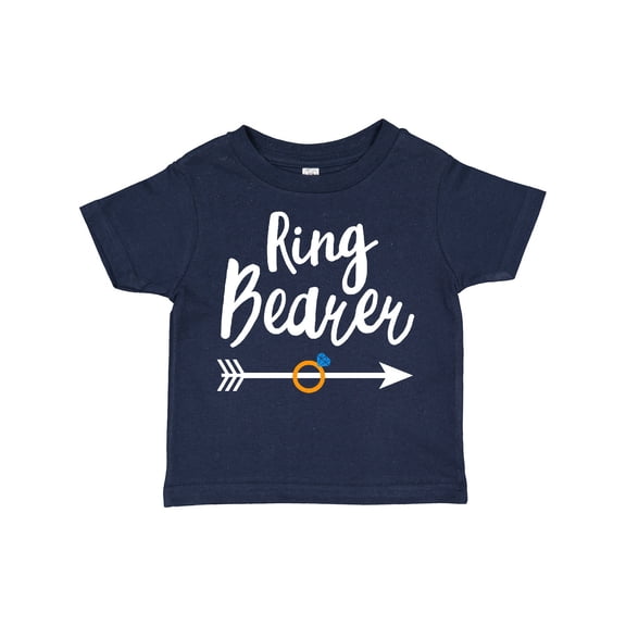 Inktastic Ringbearer with Arrow in White Boys Toddler T-Shirt