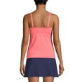 thumbnail image 2 of Lands' End Women's V-Neck Wrap Underwire Tankini Swimsuit Top, 2 of 4