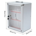 thumbnail image 3 of DENEST Aluminum Cell Phones Storage Cabinet for Mobile Phone Wall-Mounted 24 Slots Box, 3 of 12