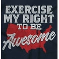 thumbnail image 2 of America USA Right to Be Awesome Funny Plus Size Crewneck Graphic Tee Shirt Brisco Brands 2X, 2 of 5