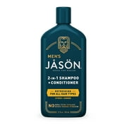 Jason Men's 2-in-1 Refreshing Citrus & Ginger Shampoo & Conditioner, 12 fl oz