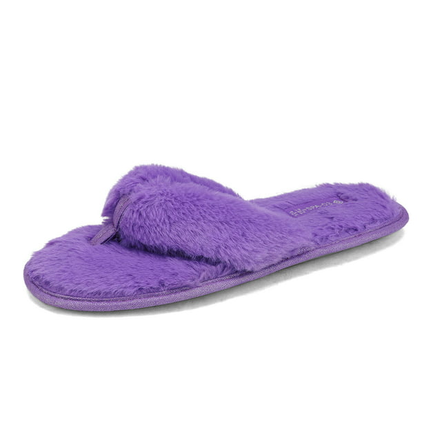 Pairs - DREAM PAIRS Women Soft Faux Fur Thong SLippers Women's Slip on House Slippers Fuzzy Warm Houseslippers Shoes SPA-03 PURPLE Size 8 - Walmart.com - Walmart.com