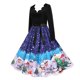 thumbnail image 1 of Vestidos de Navidad Para Mujer Vestido de Fiesta Vintage Con Estampado de Cuello en V de Manga Larga Odeerbi  ODB209213, 1 of 9