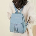 thumbnail image 4 of Versatile Fashion Leather Backpack with Tassel Design Large Capacity for Everyday Use Stylish Casual Bag for Travel and Work, 4 of 8