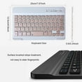 thumbnail image 4 of YOPTOP Mini Wireless Bluetooth Keyboard Compatible with iPad 9th 2021/ 8th 2020 /7th Generation 10.2 inch  iPad Pro  iPad Air  iPad Mini  All iPhones and Other Bluetooth Enabled Device,black, 4 of 5