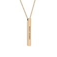 thumbnail image 4 of Keep Going Inspirational Quote Necklace Rose Gold Stainless Steel 4-Sided Bar Motivational Necklace with Gift Box, 4 of 4