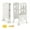 White, variant on Costway Folding Kitchen Kids Step Ladder Stool Wooden Toddler Safety Tower Helper Coffee