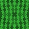 thumbnail image 1 of Ahgly Company Machine Washable Indoor Square Transitional Green Area Rugs, 5' Square, 1 of 7