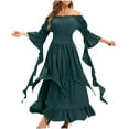 thumbnail image 5 of Hvyesh Renaissance Dress Women Medieval Costume Victorian Dresses Peasant Gothic Fairy Witch Wedding Under Dress, 5 of 7