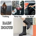 thumbnail image 5 of AUXDIQ Rain Shoes Women Mid-calf Boots Waterproof Rain Boots Outdoor Garden Shoes, 5 of 6