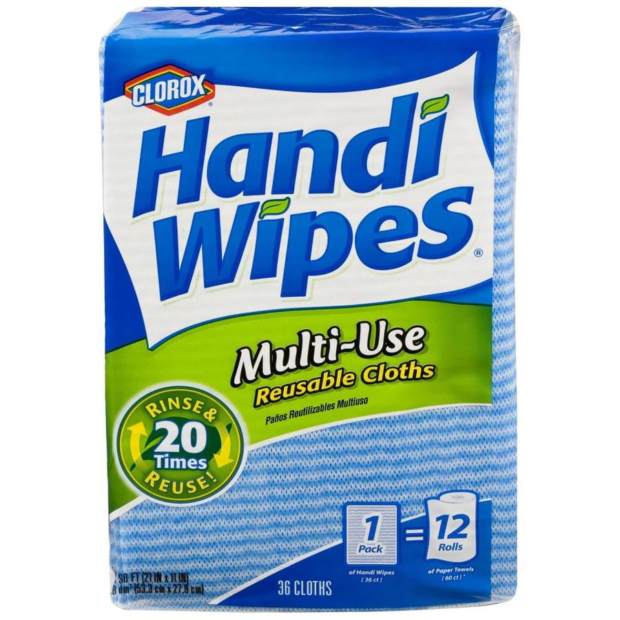 Clorox Handi Wipes 36Pack Multi Use Reusable Cloths, Poly Cotton