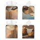 thumbnail image 2 of Balery Hiking Duck Porta Pañuelos de Cuero con Estampado – Funda Moderna Cuadrada para Caja de Pañuelos, Dispensador 5x5x5'', 2 of 7