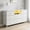 White, variant on Modern 8 Drawer TV Stand Dresser for 65-75 Inch TVs, White Fabric Storage Organizer with Steel Frame, Large Capacity Entertainment Center for Bedroom Living Room