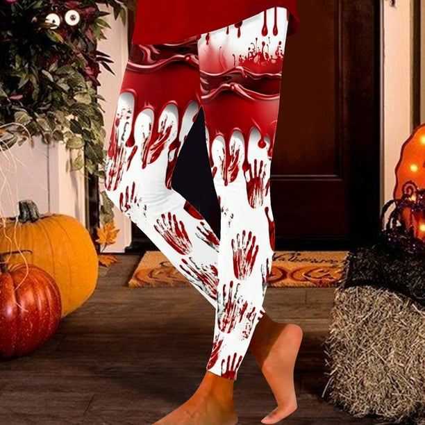 MKLEKYY Leggings de yoga para mujer, informales, a la moda, ajustados, con cintura alta, para ejercicio, con estampado