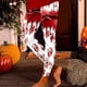thumbnail image 1 of MKLEKYY Leggings de yoga para mujer, informales, a la moda, ajustados, con cintura alta, para ejercicio, con estampado, 1 of 4