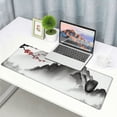 thumbnail image 6 of nygtbtfer Japanese Cherry Blossom Gaming Mouse Pad, Extended Large Mouse Mat Desk Pad, Stitched Edges Mousepad,  Thick Long Non-Slip Rubber Base Mice Pad, 31.5x11.8 in, 6 of 6