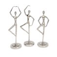 thumbnail image 1 of IMAX Corporation Zabrina Dancing 3 Piece Statuette Set in Silver, 1 of 1