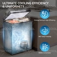 thumbnail image 4 of 4.4 CU FT Mini Chest Freezer with 2 Removable Baskets Small Deep Freezer with LED Temperature Control For Office, Black, 4 of 8