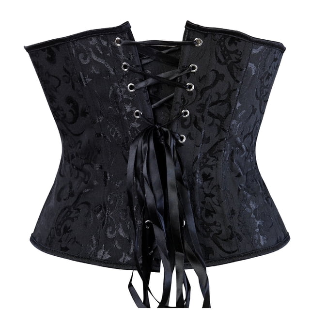 Prolriy Corset Shapewear Ropa interior Corsés Talla Moda Traje Plus Mujeres Shapewear con varillas Shapeware Entrenador de cintura para mujeres Fajas para mujeres Body Shaper Negro M